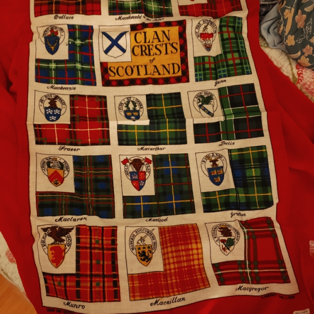 Scottish Clan Plaids Tea Towel
